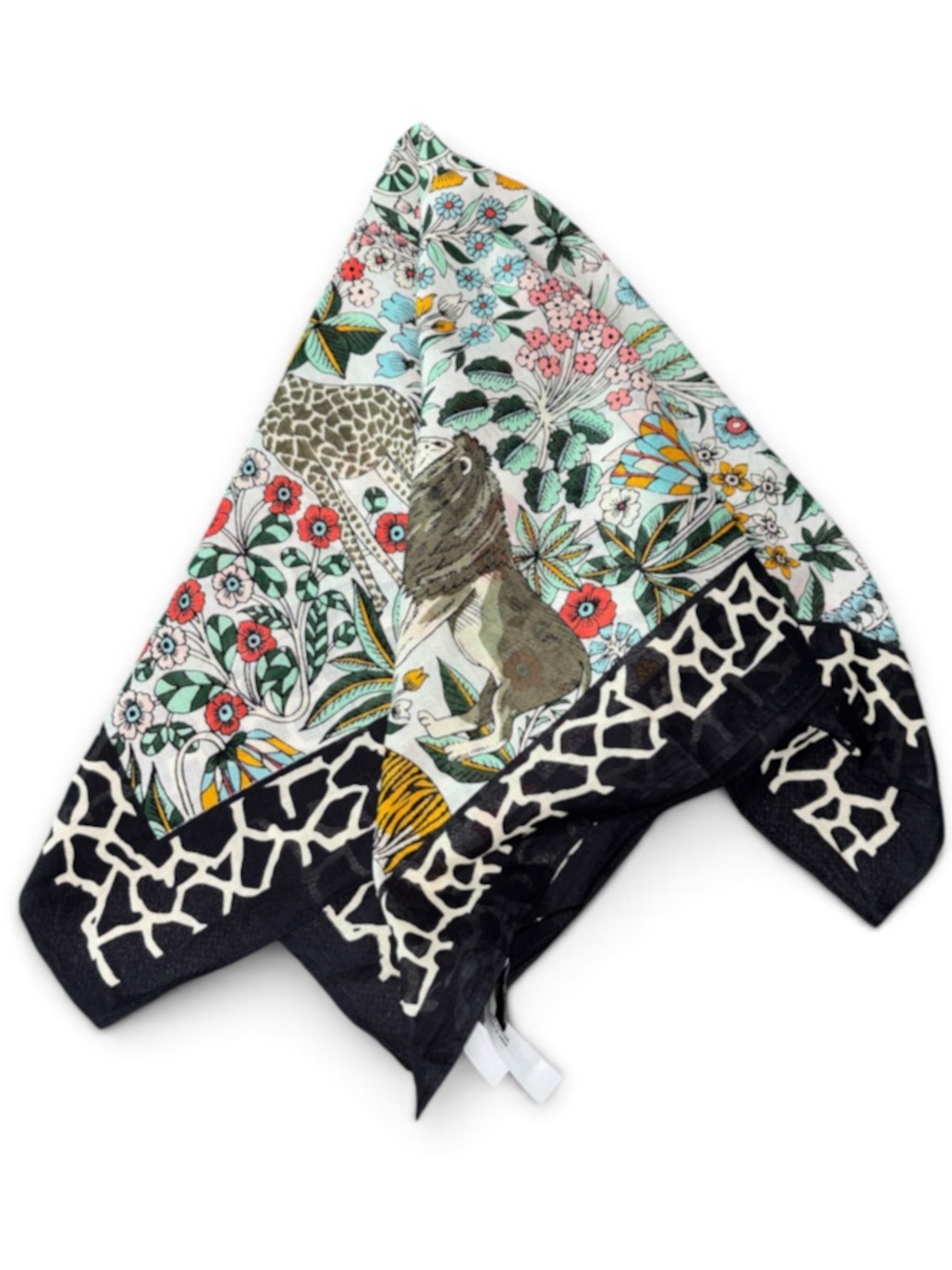 TALBOTS Animal Safari Cotton Scarf
